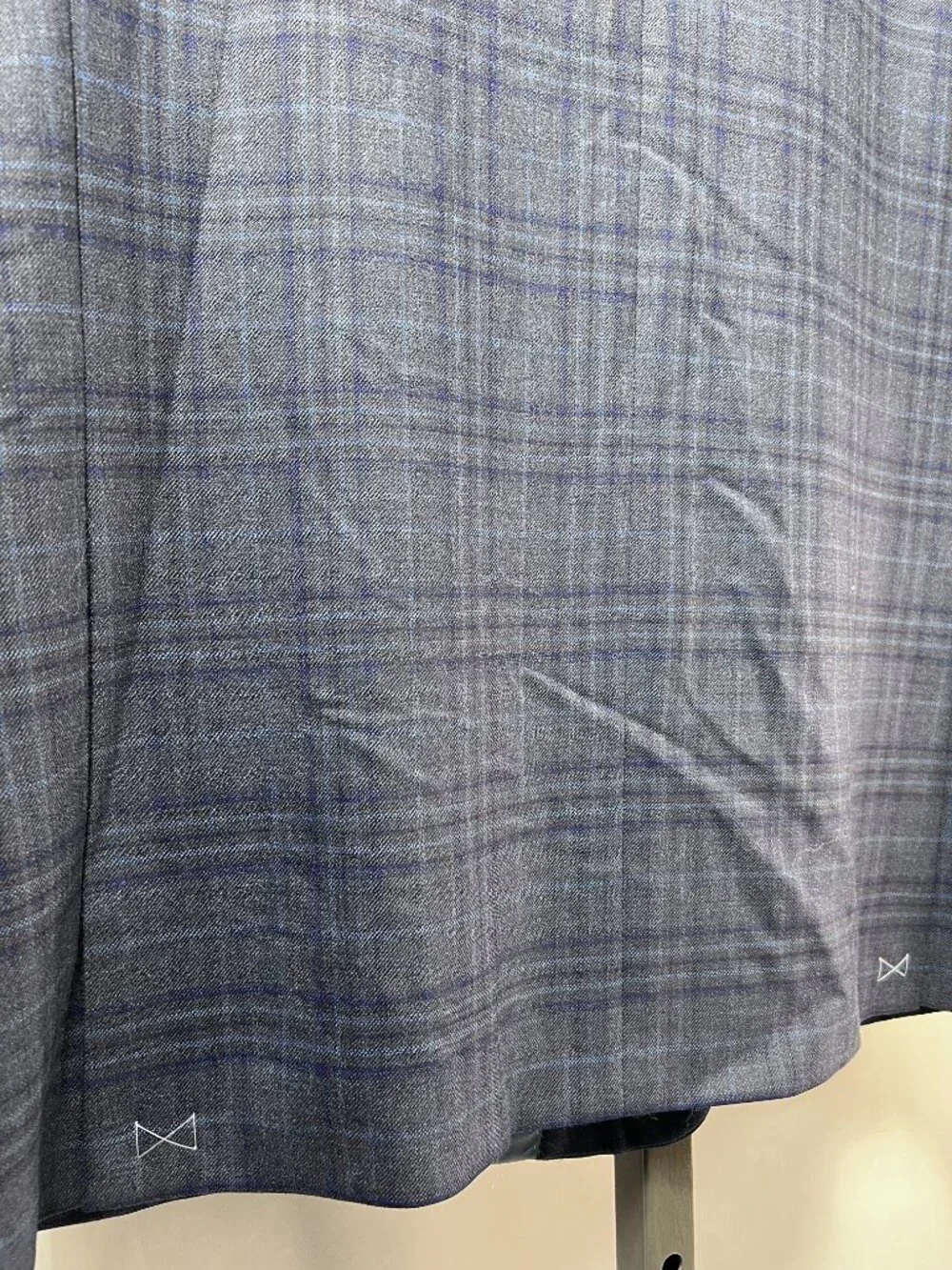 NWT WALTER MORTON 48L Blue Plaid 2 Btn 100% Worsted Wool Blazer USA